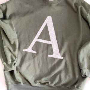 Harry Potter Weasley Sweater Letter A Monogram